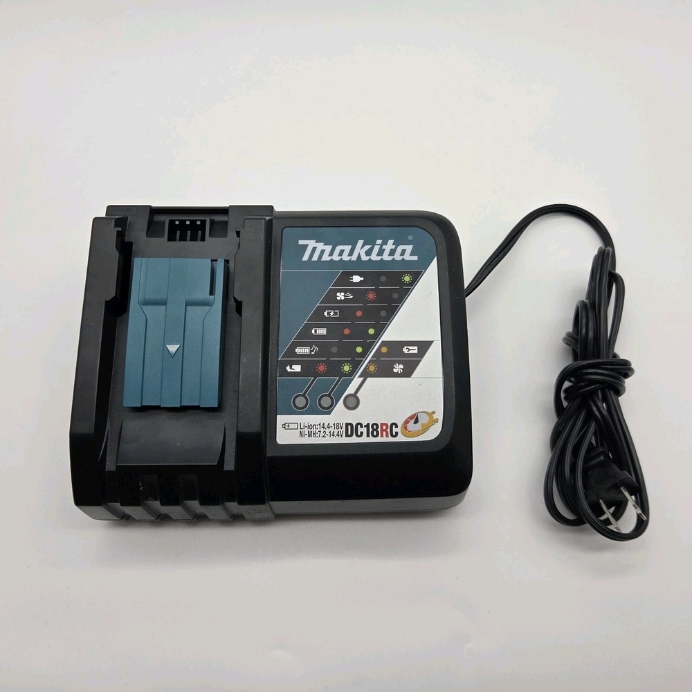 Makita DC18RC 7.2-18V Fast Battery Charger Blue P/N 630714L3 - Tested